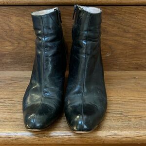 Size 6 English Breakfast John Fluevog Booties-Painted